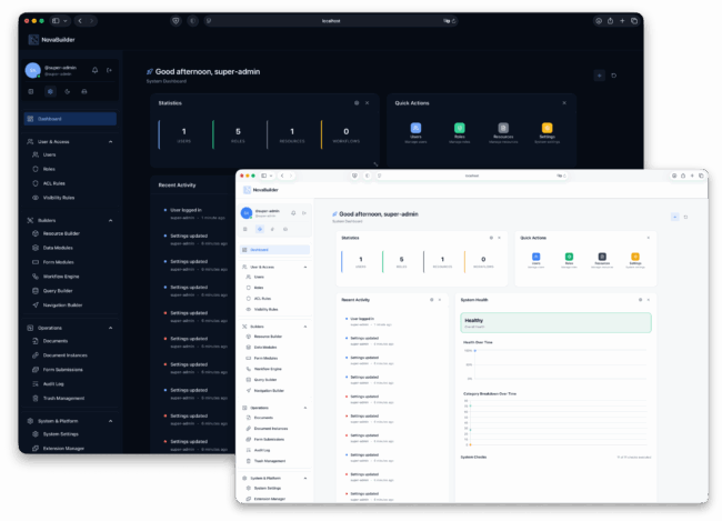 novabuilder_dashboard_preview Open-Source Application Builder für individuelle Business-Software und interne Tools