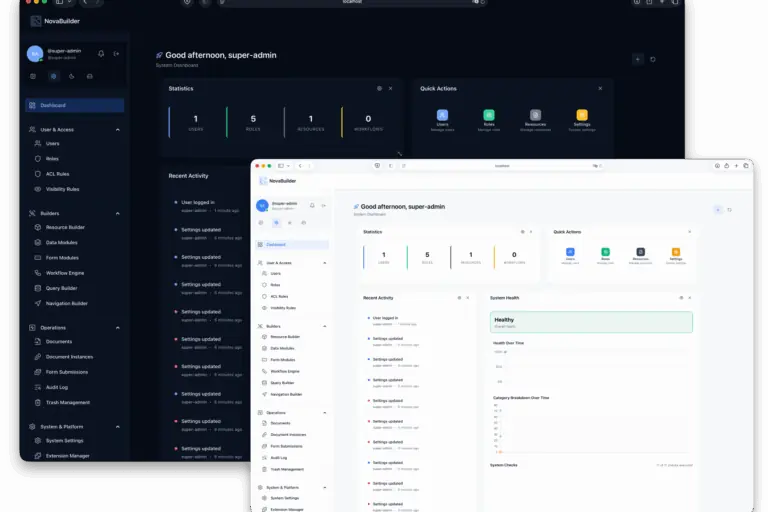 novabuilder_dashboard_preview Open-Source Application Builder für individuelle Business-Software und interne Tools